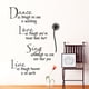 thumbnail image 3 of Advancent Adhesivo de pared de margaritas, papel tapiz con letras en inglés, calcomanía de arte multifuncional, pegatinas de decoración para el hogar, Decoración del hogar Advancent HA078184-00, 3 of 6