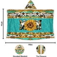 thumbnail image 6 of SunflowerMom Pattern Hooded Blanket 47"x70" for SunflowerMom Lover, 6 of 6