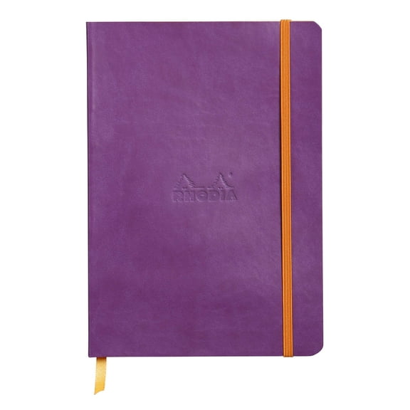 Rhodia Rhodiarama Soft Notebook - 80 Dots Sheets - 6 x 8 1/4 - Purple