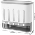 thumbnail image 2 of CNCEST Dry Food Dispensers, 5 Grid Rice Storage Distributor Grain Container Dispenser w/Cup Dry Food Storage Container Beans Dispenser Home Kitchen Easy to Clean (10 L), 2 of 9