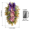 thumbnail image 3 of Zenghuiiii Spring Decoration Pendant Flowers Hanging Upside Down On Trees Large Purple Embroidered Flower Bow Door Hanging Decoration Fall Front Porch Decorations, 3 of 9
