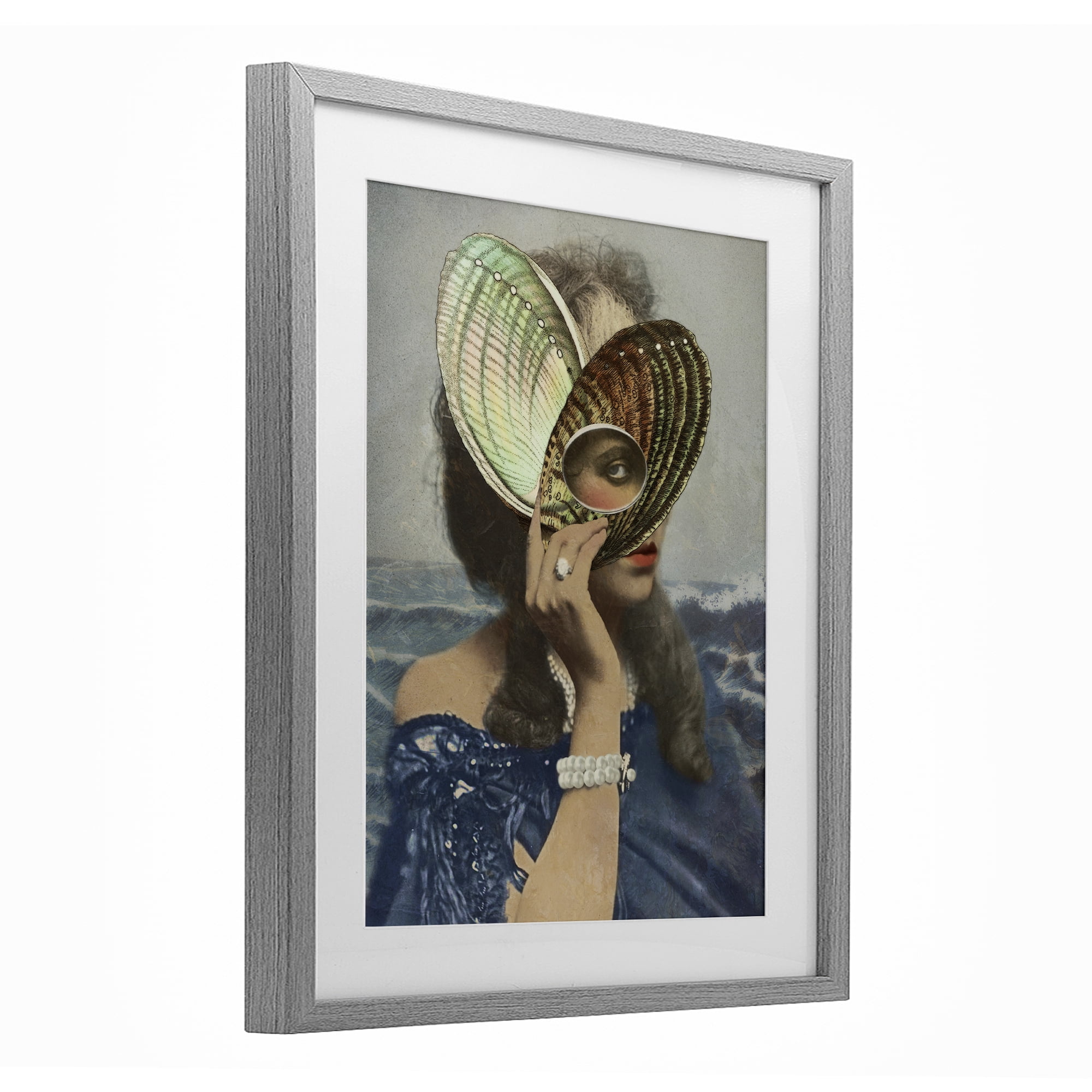 Stupell Industries Portrait of Naturalist Gray Framed Print Under Glass, design by Victoria Barnes