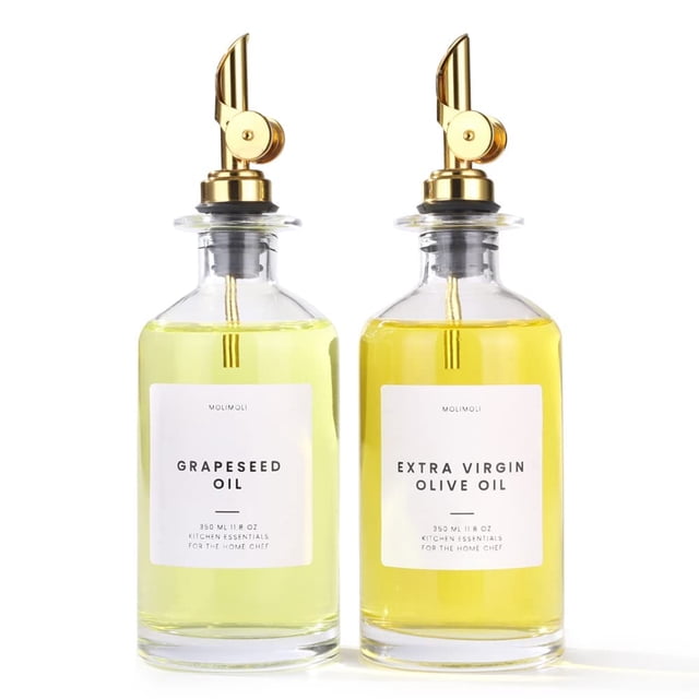 Set de botellas dispensadoras de aceite Molimoli Premium Olive 350 ml (2)