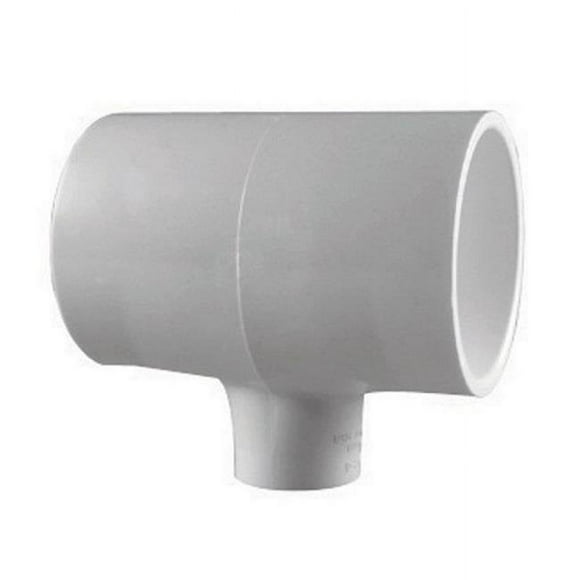 Schedule 40 PVC Reducing Tee, 1-1/4 x 1-1/4 x 3/4 In., Slip x Slip x Slip - PVC 02400 5350HA