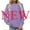 Y-Light Purple, variant on Womens Plus Size Tops 2023 Fashion Long Sleeves Casual Shirts Printing Round Neck Sweatshirt Pullover Loose Tunic Tops Up to 65% off