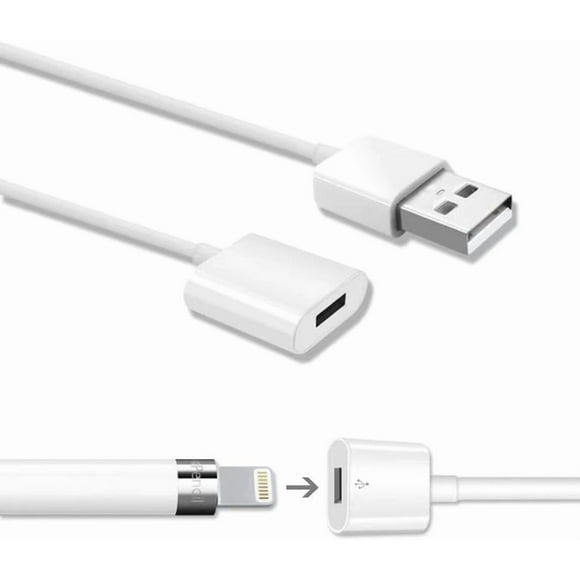 XIHAMA Design for Apple Pencil Charging Adapter Compatible with Apple Pencil 1st Generation,iPencil 1 Gen Accessories Charger Cable Help for i Pad Extend Battery Life & Protect Charging Port