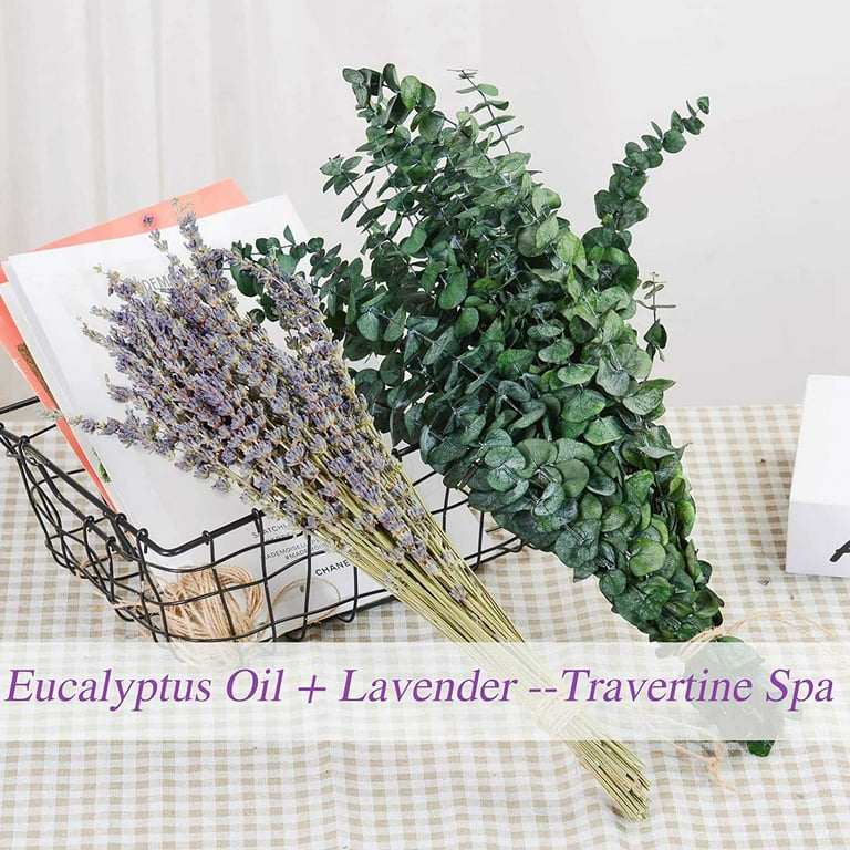 Dry Eucalyptus Leaf And Lavender Flower Shower Set Natural - Temu