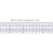CHANCS Electric Motor 555 Double Shaft DC 12V 8000RPM Motor Drive Engine Accessory for RC Car
