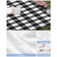 thumbnail image 6 of Black White Plaid Beach Towels Oversized Super Absorbent, Modern Simple Buffalo Check Gingham Lightweight Bath Towel Quick Dry Sets For Bathroom/Pool/Rv Camping/Beach Play/Gym Room/Picnic 35"x70", 6 of 8