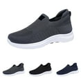 thumbnail image 2 of Xiaoxatg Men's Casual Shoes Breathable Lightweight Comfortable Sneakers for Daily Wear On Flat Sole Loafers 9.5 Grey, 2 of 7