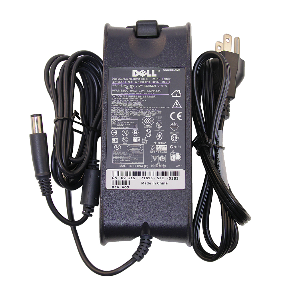 Original Dell 90W AC Charger Power Adapter Cord For Dell Inspiron 9300 9400 E1505 E1705 M411R M421R - image 1 of 5