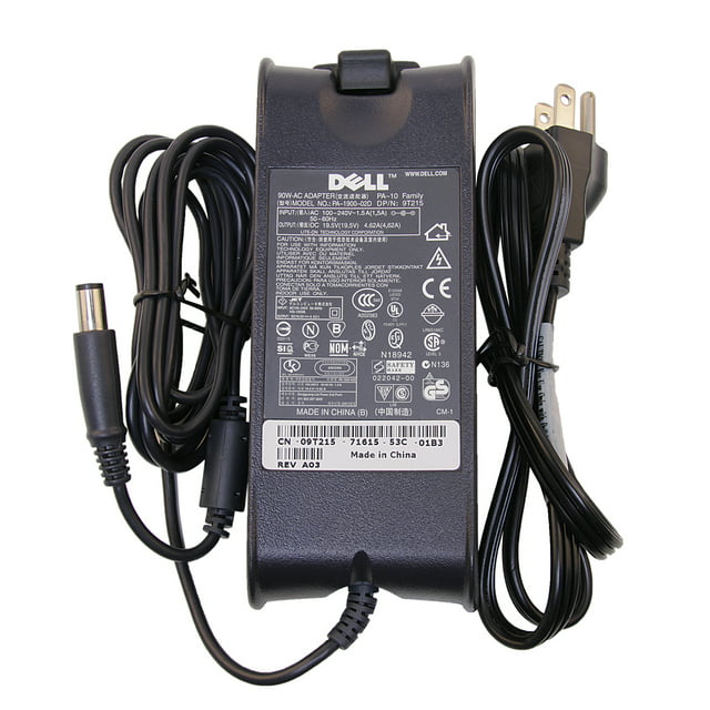 Original Dell 90W AC Charger Power Adapter Cord For Dell Inspiron 9300 9400 E1505 E1705 M411R M421R