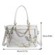 thumbnail image 2 of Bolso de mano Lolita monedero con lazo para mujer cadenas de gran capacidad bolsos de mano de estilo Punk PU, 2 of 6