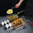 thumbnail image 4 of Canasta de Soporte de Burritos, Ahorro de Tiempo de Acero inoxidable, Largo de 8 Conchas, Cesta de Tacos para Cocina en Casa para Barras de Bocadillos, 4 of 7