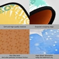 thumbnail image 3 of Pineapple Kitchen Rugs and Mats Set 2 Piece Non Slip Washable Teal Runner Rug Set of 2 for Kitchen Sink Floor Kitchen Decor and Accessories, 3 of 5