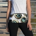 thumbnail image 6 of Halloween eyeballs Lightweight and Adjustable Crossbody Bag with Extension Strap - Unisex Sling Bag, Crossbody Bag, Fanny Pack, 6 of 7