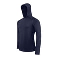 thumbnail image 2 of Handshe Summer Print Hooded Sun Jacket, Lightweight Breathable UPF Sun Protection Long Sleeve with Thumb Holes, Hiking Running Outdoor Wear Rash Guard,Plus Size, 2 of 4