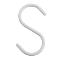 SSWBasics 4 inch White S-Hooks - Pack of 50