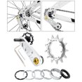 thumbnail image 3 of Almencla Bike Single Speed Cassette Cog Set Chain Tensioner with Wrenches 13T 13T, 3 of 8