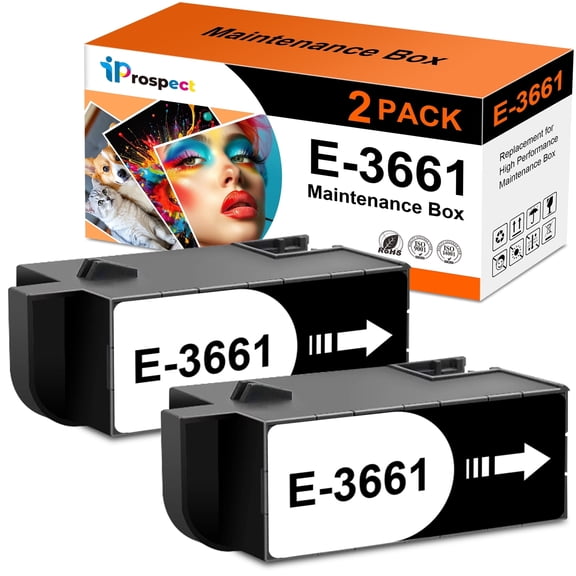 Compatible Replacement T3661 Maintenance Box, T366100 Ink Maintenance Box for XP-6000 XP-6100 XP-8500 XP-8600 XP-15000 XP-970 Printers (2 Pack)