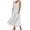 White, variant on HAJWOH Summer Dresses for Women Cotton Linen Dresses for Beach Vacation Sleeveless Loose Maxi Dress with Pockets