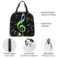 thumbnail image 4 of Easygdp Music Notes Bolsa Térmica Premium - Tela Oxford Impermeable, Gran Capacidad, Bolsillo Frontal, Unisex para Trabajo, Escuela, Actividades al Aire Libre y Picnics, 4 of 8