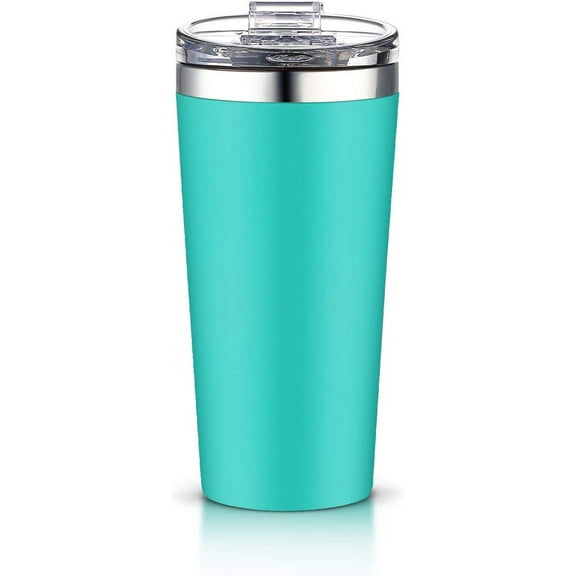 AA Products 16oz Tumbler-Vacuum Insulated Double-Walled 18/8 Stainless Steel Travel Coffee Mug For Cars, Home,Office,School-Blue