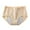 Beige, variant on Diufon Cotton Briefs for Women Midi Waist Full Coverage Underwear Solid Color Breathable Panties