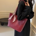 thumbnail image 2 of Bolso Hombro Mano para Mujer Con Asa Superior Cuero PU Gran Capacidad, 2 of 9