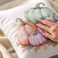 thumbnail image 4 of LSLXA Fall Pillow Covers 18X18 Pillow Covers Set Of 2 Pumpkin Fallen Leaves Pillowcase Orange Pumpkin And Fallen Leaf Design For Farmhouse Living Room Porch Thanksgiving Decor, 4 of 5