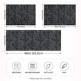 thumbnail image 4 of Satin Pillow Case Queen Silk Pillow Cover for Hair and Skin Envelope Closure 3d Dark Black Damask 20"x30", 4 of 9