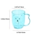 thumbnail image 3 of Vaso transparente para enjuague bucal con forma de oso para niños y adultos. Lindo vaso de plástico para enjuague bucal para el cuidado bucal diario en el hogar y el baño. Soporte para cepillo de, 3 of 6