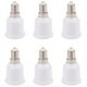 thumbnail image 1 of Adaptador de 6 casquillos E14 a E26 E27 para lámpara de araña, convertidor de casquillo E14 a casquillo mediano, adaptador de base de lámpara incandescente, 1 of 8