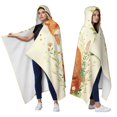 thumbnail image 2 of Watercolor Red Fox Wearable Blanket Hoodies for Women Men Adults Fox Lovers Cozy Warm Cute Floral Foxes Hooded Blankets for Home Couch Decor 60x80 Inch, 2 of 5