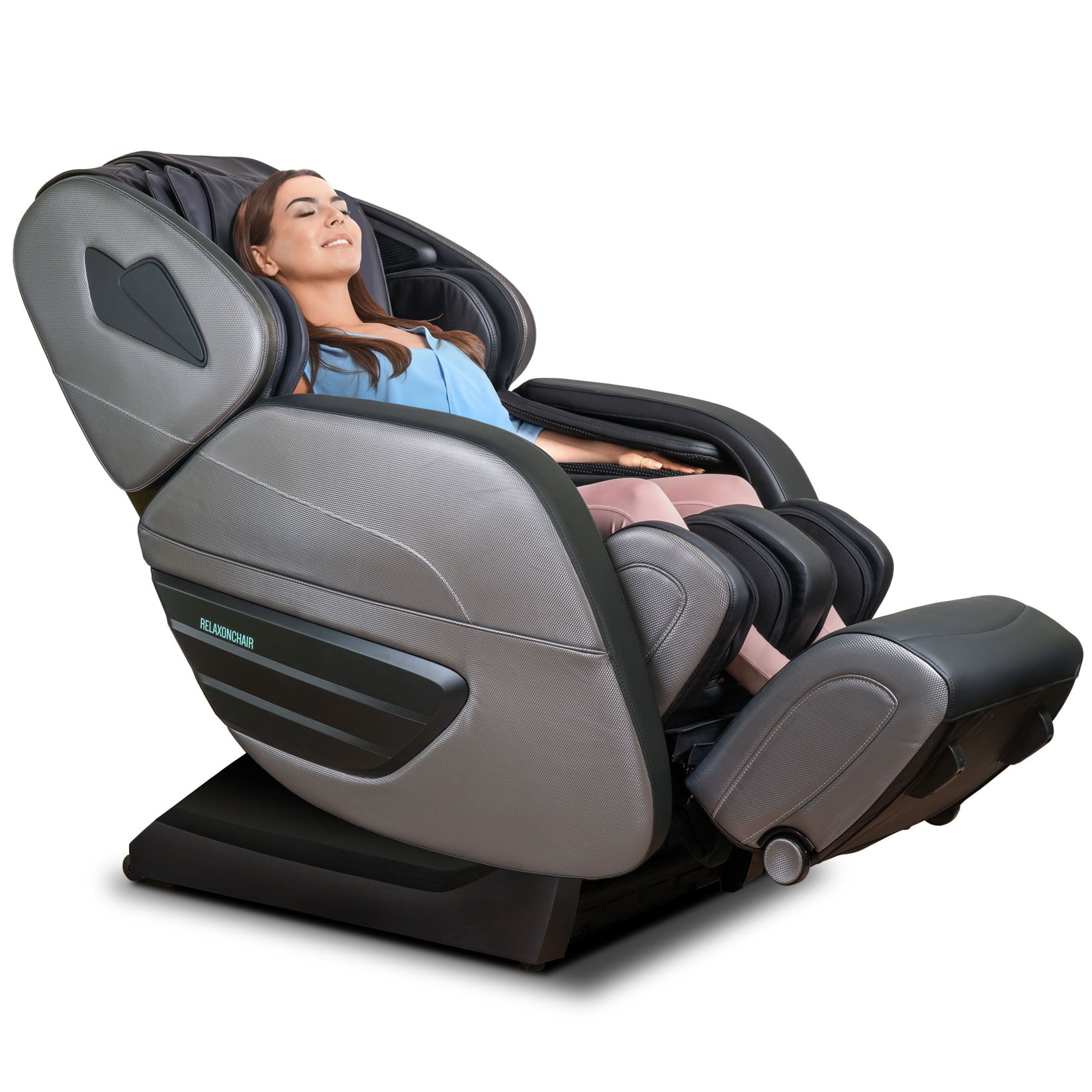 RELAXONCHAIR Full Body Massage Chair, ION-3D - Champaign Gray - Walmart.com