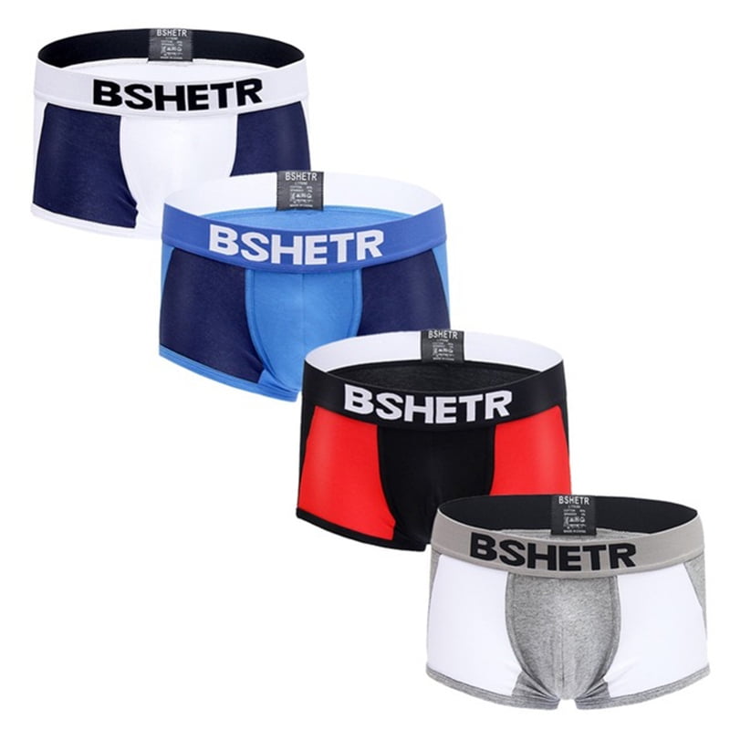 Hemiks Men's 4 Pack Underwear Ultra Pouch Boxer Briefs, Breathable