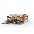 thumbnail image 3 of Riva Teak Outdoor Dining Stacking Armchair (Set of 4), 3 of 7