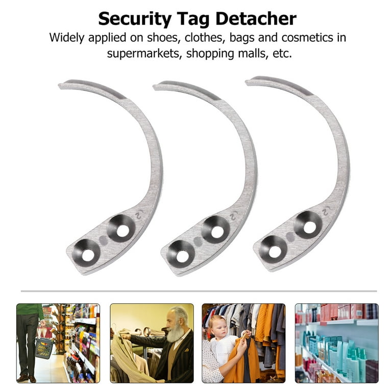 Frcolor Tag Remover Security Detacher Hook Hard Tool Magnetic Slipper  Handheld Tags Removal Key Portable Steel Opener Pin Hooks 