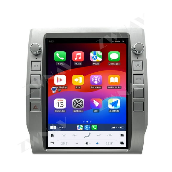 ZWNAV 12.1 inch Tesla Style car radio for Toyota Tundra 2015-2020 Android 13 CarPlay GPS Navigation Multimedia Player Head Unit