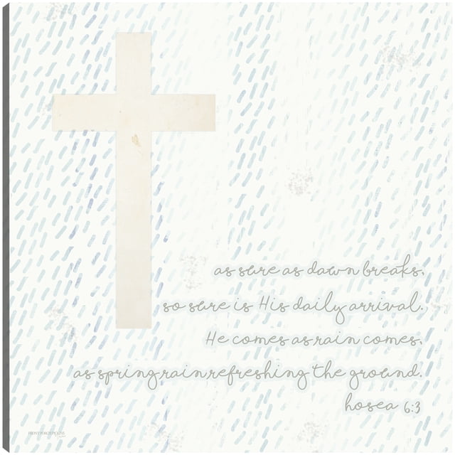 Cuadro Decorativo - El viene como lluvia Jr Impresión en canvas, estrechado.