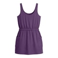 thumbnail image 5 of DailyTrove Women's Sleeveless Drawstring Waist Mini Dress with Button Detail, Casual Summer Style, 5 of 6