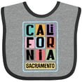 thumbnail image 3 of Inktastic Sacramento California Gifts Boys or Girls Baby Bib, 3 of 4
