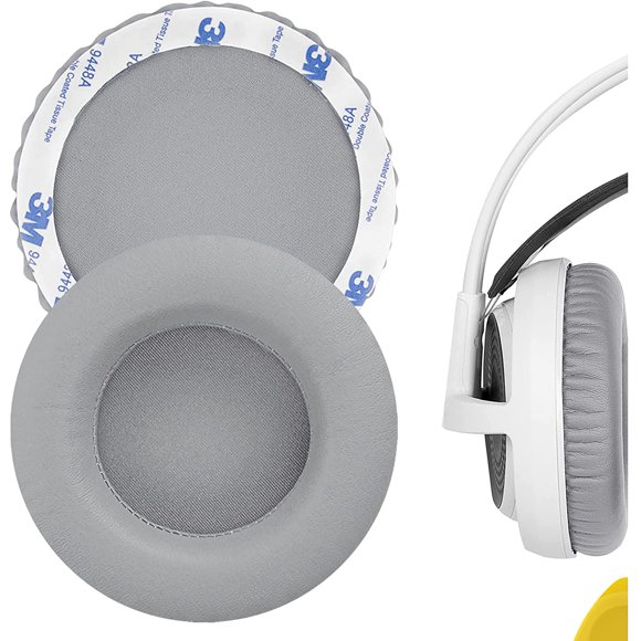 Geekria QuickFit Protein Leather Replacement Ear Pads for SteelSeries Siberia V1, Siberia V2, Siberia V3 Prism Gaming
