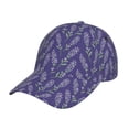thumbnail image 6 of Lsque Lavender Flowers Baseball Cap Trucker Low Profile Hat Golf Dad Hat Adjustable Original Classic Unconstructed Plain Cap Men Women, 6 of 9