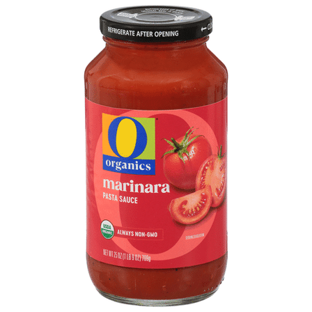 O O Organic Marinara Pasta Sauce, USDA Organic, 25-Ounce