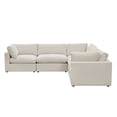 thumbnail image 4 of Rustic Manor Saniyah Cream White Linen Modular L-Sectional, 4 of 9