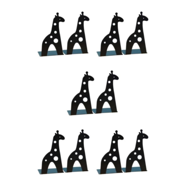 Cateissary 2 unids/set de sujetalibros para estantes: una adición elegante y práctica a cualquier habitación Sujetalibros de metal Conveniente Type2 NO2