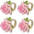 thumbnail image 3 of mtvxesu Artificial Flowers in Vase, 4PCS Rose Flower Napkin Rings Artificial Flower Napkin Holders Serviette Buckles Artificial Flowers for Decoration Fake Flowers, 3 of 4