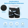 thumbnail image 3 of CARER Noiseless Adult Diaper Cover Washable Leakproof Protective Underwear for Incontinence, 3 of 7