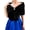 Black, variant on Bride Shawls and Wraps 1920s Bridal Wedding Faux Scarf Winter Sleeveless Stole for Women and Bridesmaids